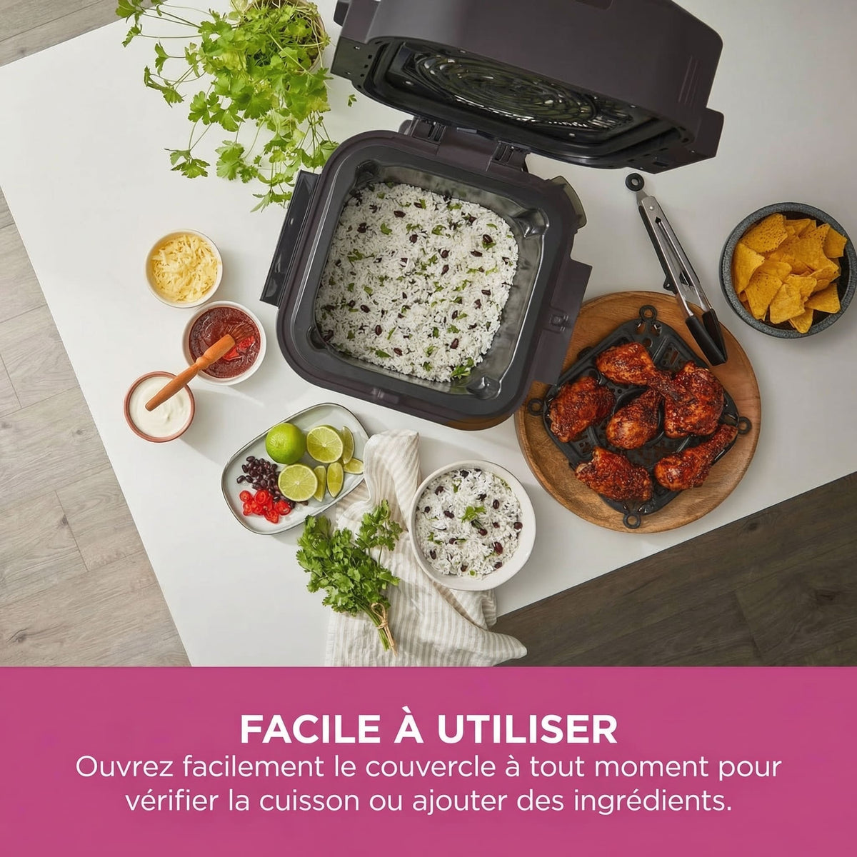 Multicuiseur Air Fryer 10-en-1 – 5,7L, Cuisson Rapide