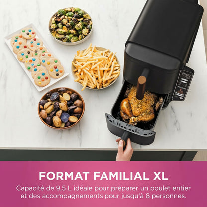 Air Fryer Double Tiroir Vertical 9,5L – Friteuse Sans Huile
