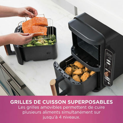 Air Fryer Double Tiroir Vertical 9,5L – Friteuse Sans Huile