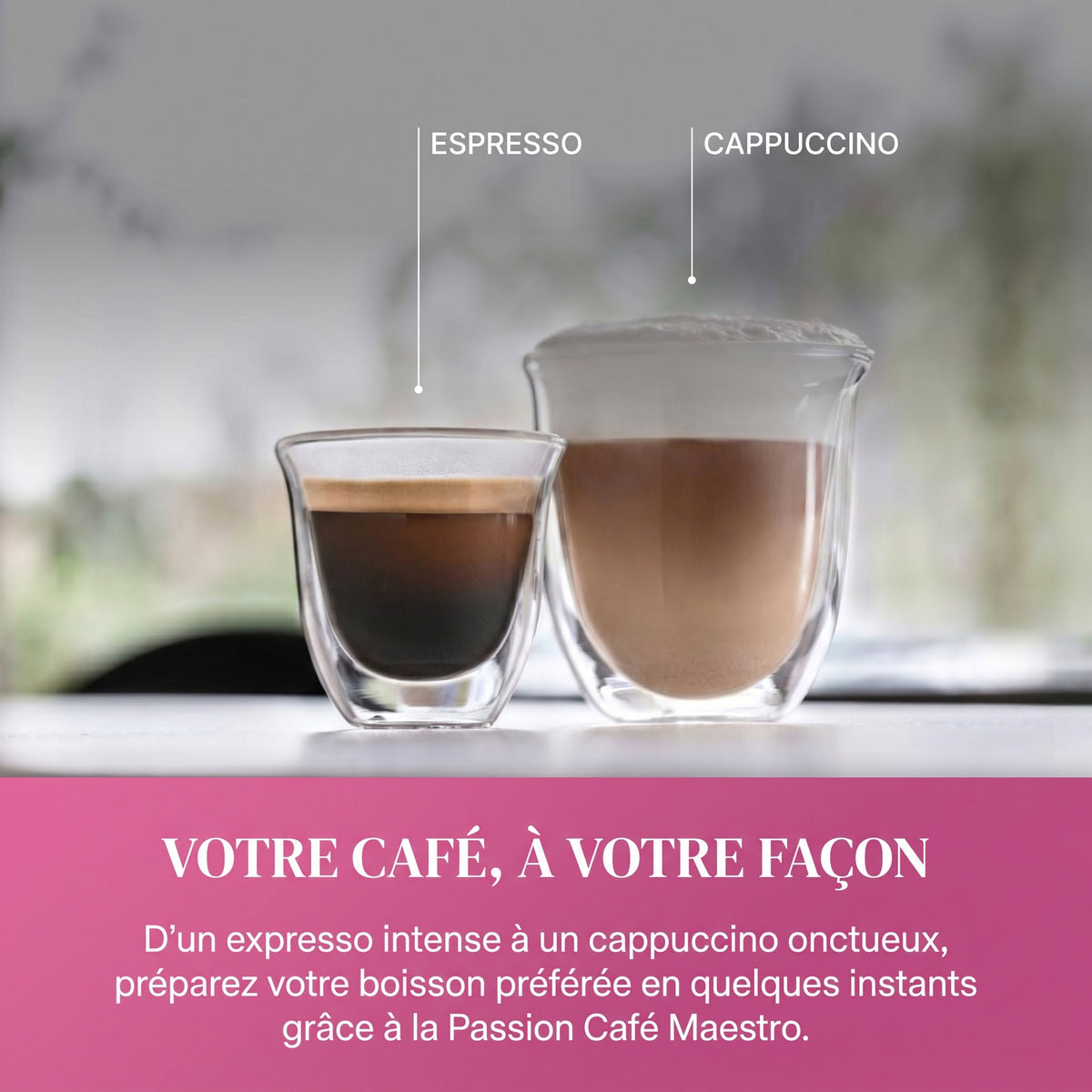 Machine à Café Automatique avec Mousseur à Lait – Passion Café Maestro
